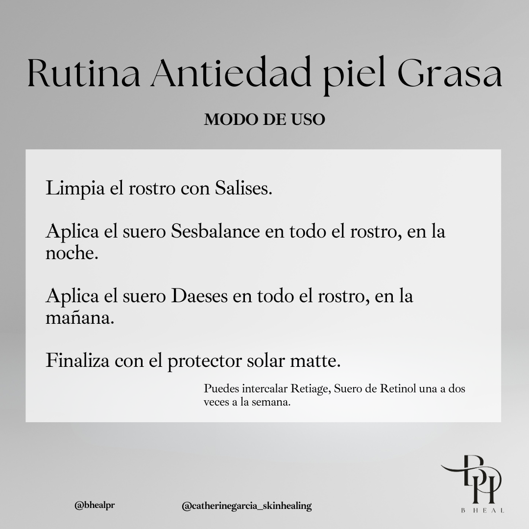 Antiedad Piel Grasa 3 pasos + SPF