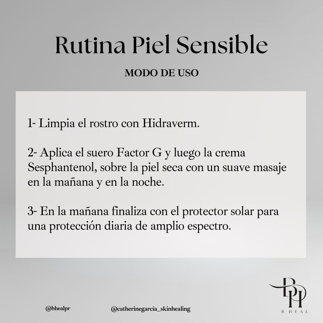 Rutina Piel Sensible