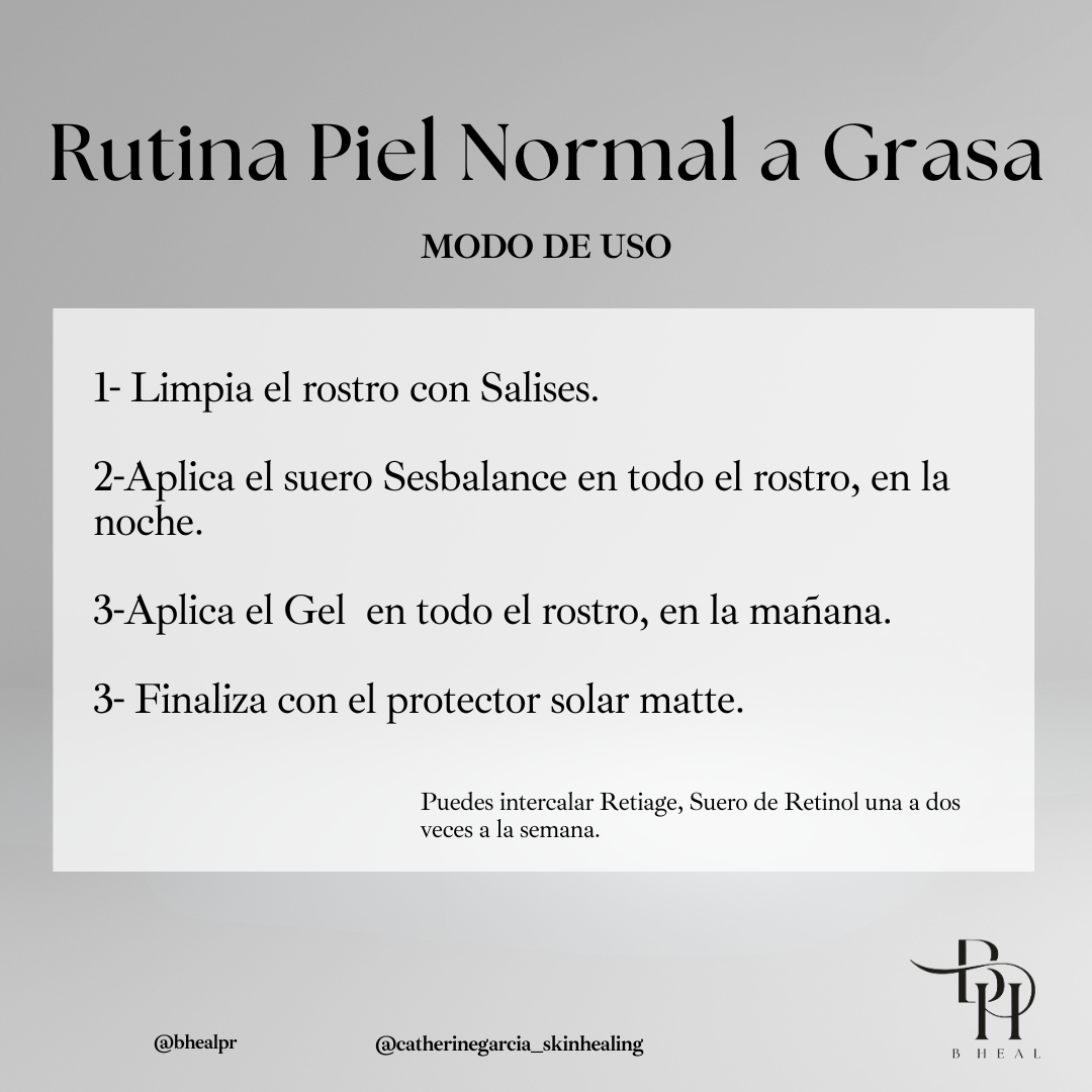 Piel Normal a Grasa 3 pasos + SPF